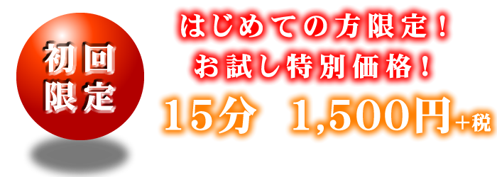 電話占い・初回限定／15分3900円